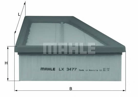 Mahle/Knecht LX 3477 Luftfilter LX3477: Kaufen Sie zu einem guten Preis in Polen bei 2407.PL!