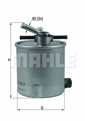 Mahle/Knecht KL 440/27 Топливный фильтр KL44027: Отличная цена - Купить в Польше на 2407.PL!