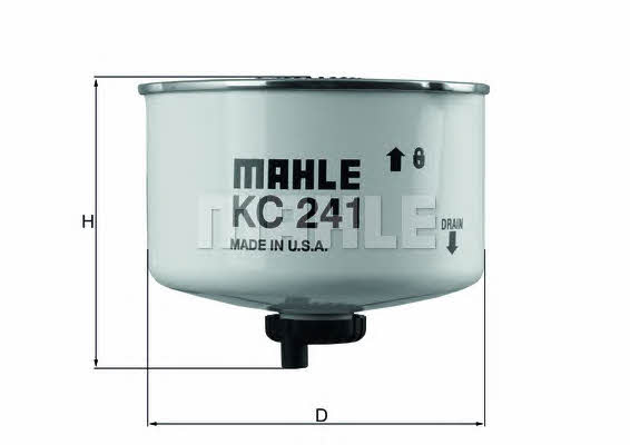 Mahle/Knecht KC 241D Топливный фильтр KC241D: Отличная цена - Купить в Польше на 2407.PL!