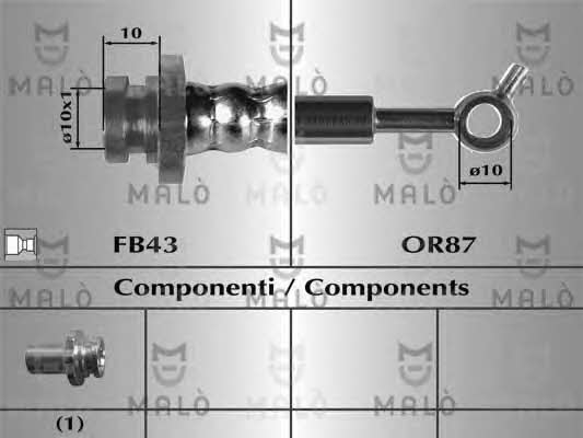 Malo 80103 Bremsschlauch 80103: Kaufen Sie zu einem guten Preis in Polen bei 2407.PL!