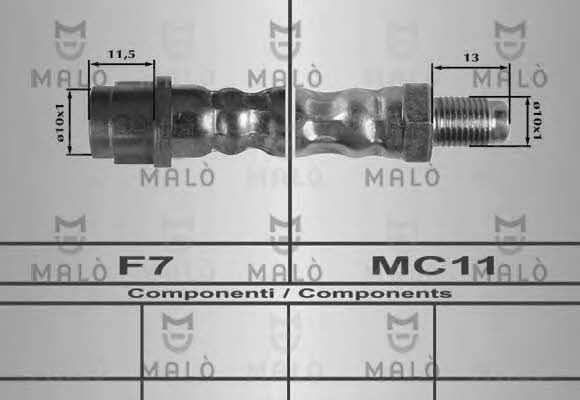 Malo 80192 Przewód hamulcowy elastyczny 80192: Dobra cena w Polsce na 2407.PL - Kup Teraz!