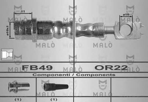Malo 80275 Brake Hose 80275: Buy near me at 2407.PL in Poland at an Affordable price!