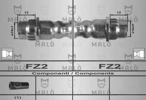 Malo 80318 Тормозной шланг 80318: Отличная цена - Купить в Польше на 2407.PL!