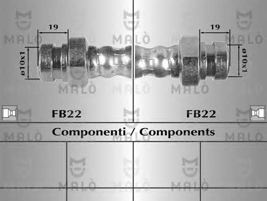 Malo 80325 Тормозной шланг 80325: Отличная цена - Купить в Польше на 2407.PL!