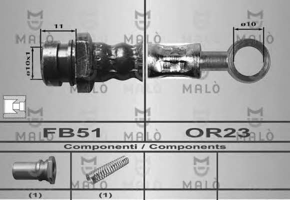 Malo 80442 Bremsschlauch 80442: Kaufen Sie zu einem guten Preis in Polen bei 2407.PL!