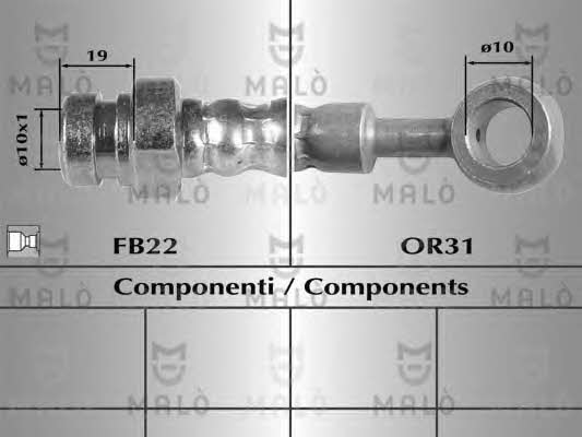 Malo 80521 Bremsschlauch 80521: Kaufen Sie zu einem guten Preis in Polen bei 2407.PL!