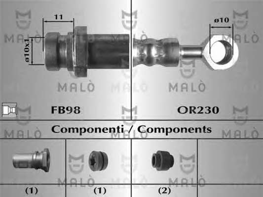 Malo 80664 Bremsschlauch 80664: Kaufen Sie zu einem guten Preis in Polen bei 2407.PL!