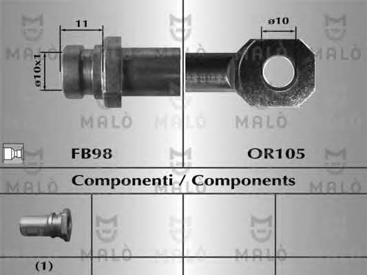 Malo 80682 Bremsschlauch 80682: Kaufen Sie zu einem guten Preis in Polen bei 2407.PL!