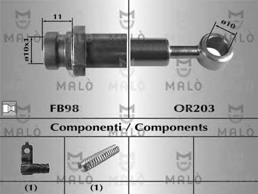 Malo 80778 Brake Hose 80778: Buy near me in Poland at 2407.PL - Good price!