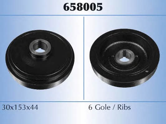 Malo 658005 Pulley crankshaft 658005: Buy near me in Poland at 2407.PL - Good price!