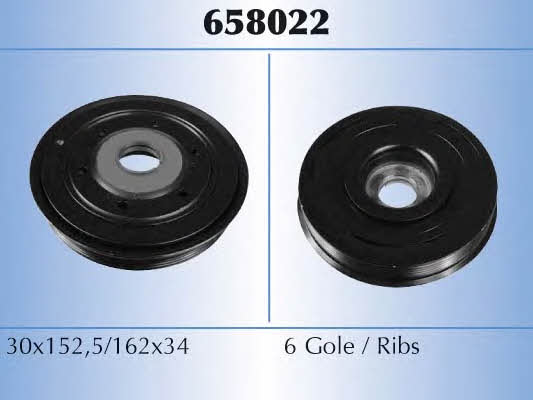 Malo 658022 Pulley crankshaft 658022: Buy near me at 2407.PL in Poland at an Affordable price!