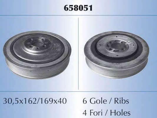 Malo 658051 Pulley crankshaft 658051: Buy near me in Poland at 2407.PL - Good price!