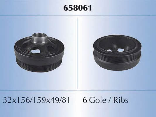 Malo 658061 Pulley crankshaft 658061: Buy near me in Poland at 2407.PL - Good price!