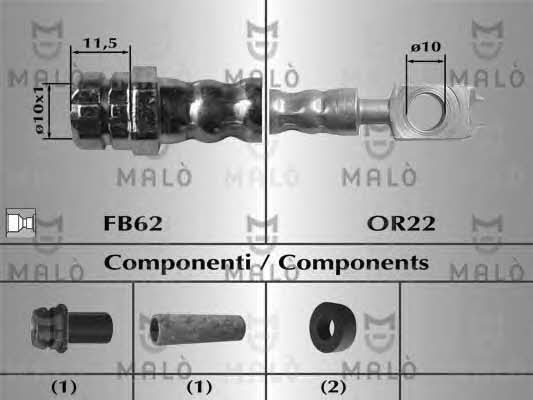 Malo 80948 Bremsschlauch 80948: Kaufen Sie zu einem guten Preis in Polen bei 2407.PL!