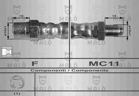 Malo 8228 Brake Hose 8228: Buy near me at 2407.PL in Poland at an Affordable price!