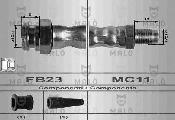 Malo 8364 Brake Hose 8364: Buy near me at 2407.PL in Poland at an Affordable price!