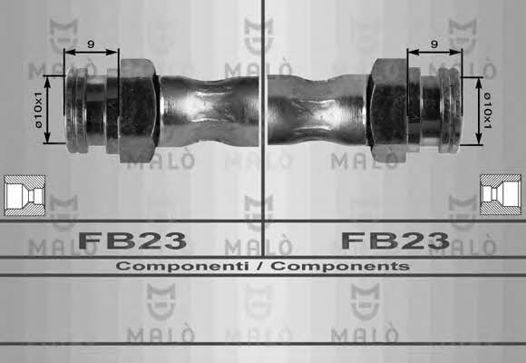 Malo 8404 Brake Hose 8404: Buy near me in Poland at 2407.PL - Good price!