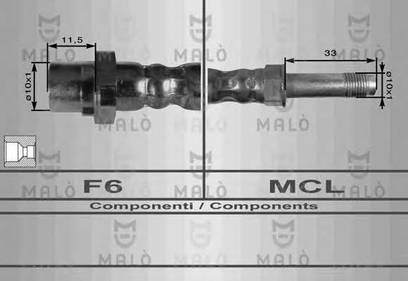 Malo 8909 Bremsschlauch 8909: Kaufen Sie zu einem guten Preis in Polen bei 2407.PL!