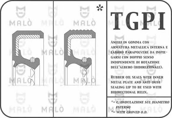Malo 1191PIAC Wellendichtring 1191PIAC: Kaufen Sie zu einem guten Preis in Polen bei 2407.PL!