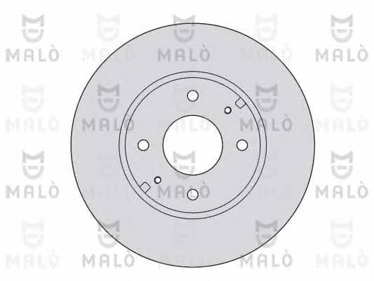 Malo 1110195 Front brake disc ventilated 1110195: Buy near me in Poland at 2407.PL - Good price!