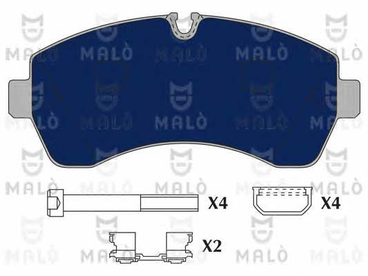 Malo 1050619 Brake Pad Set, disc brake 1050619: Buy near me in Poland at 2407.PL - Good price!