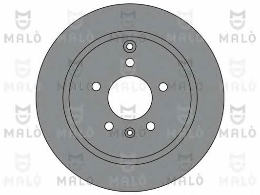 Malo 1110358 Rear ventilated brake disc 1110358: Buy near me in Poland at 2407.PL - Good price!