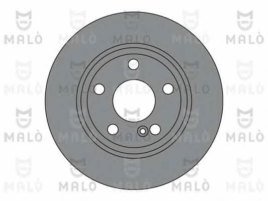 Malo 1110281 Rear brake disc, non-ventilated 1110281: Buy near me in Poland at 2407.PL - Good price!