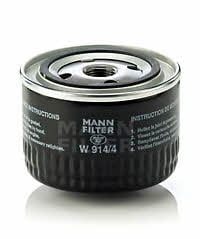 Mann-Filter W 914/4 Filtr oleju W9144: Dobra cena w Polsce na 2407.PL - Kup Teraz!