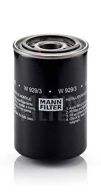 Mann-Filter W 929/3 Oil Filter W9293: Buy near me in Poland at 2407.PL - Good price!