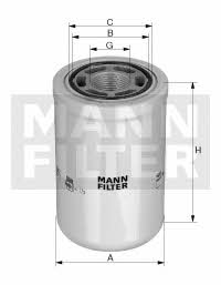 Mann-Filter WH 960/2 Hydraulic filter WH9602: Buy near me in Poland at 2407.PL - Good price!