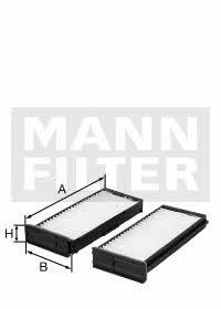Mann-Filter CU 1930-2 Filtr kabinowy CU19302: Dobra cena w Polsce na 2407.PL - Kup Teraz!