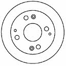 Mapco 15611 Rear brake disc, non-ventilated 15611: Buy near me in Poland at 2407.PL - Good price!