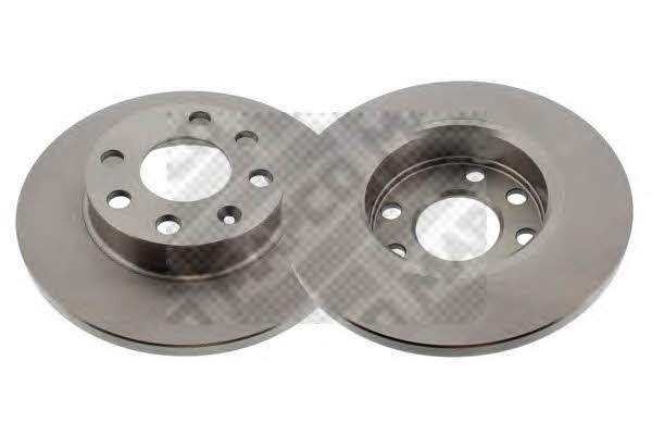 Mapco 15748/2 Unventilated front brake disc 157482: Buy near me in Poland at 2407.PL - Good price!