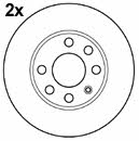 Mapco 15749/2 Unventilated front brake disc 157492: Buy near me in Poland at 2407.PL - Good price!