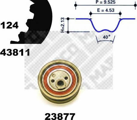 Mapco 23825 Timing Belt Kit 23825: Buy near me in Poland at 2407.PL - Good price!