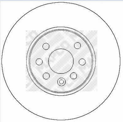 Mapco 25701 Front brake disc ventilated 25701: Buy near me in Poland at 2407.PL - Good price!