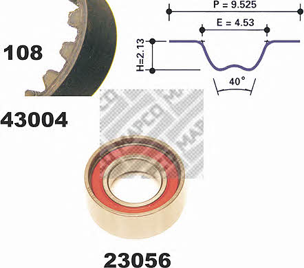 Mapco 23004 Timing Belt Kit 23004: Buy near me in Poland at 2407.PL - Good price!