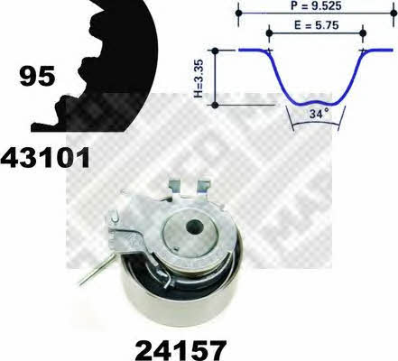 Mapco 23101 Timing Belt Kit 23101: Buy near me in Poland at 2407.PL - Good price!