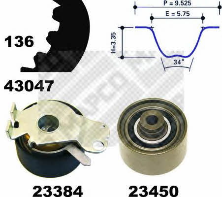  23409 Timing Belt Kit 23409: Buy near me in Poland at 2407.PL - Good price!