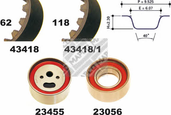 Mapco 23418 Timing Belt Kit 23418: Buy near me at 2407.PL in Poland at an Affordable price!