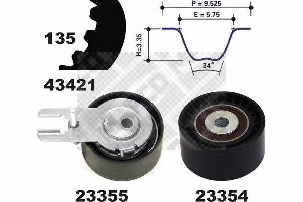 Mapco 23421 Timing Belt Kit 23421: Buy near me in Poland at 2407.PL - Good price!