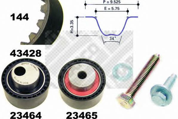 Mapco 23428 Timing Belt Kit 23428: Buy near me at 2407.PL in Poland at an Affordable price!