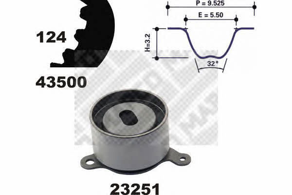 Mapco 23500 Timing Belt Kit 23500: Buy near me in Poland at 2407.PL - Good price!