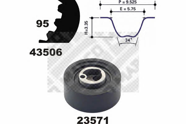 Mapco 23506 Комплект ремня ГРМ 23506: Отличная цена - Купить в Польше на 2407.PL!