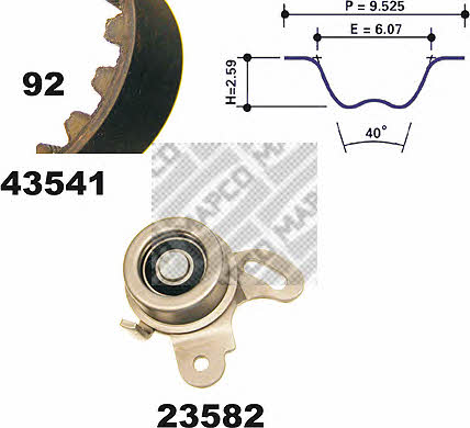  23541 Timing Belt Kit 23541: Buy near me in Poland at 2407.PL - Good price!