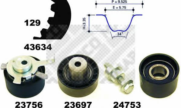 Mapco 23608 Timing Belt Kit 23608: Buy near me at 2407.PL in Poland at an Affordable price!