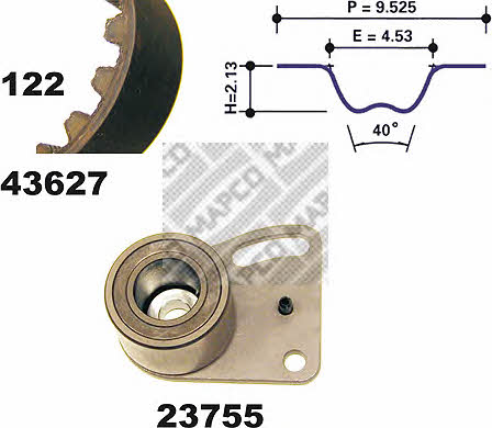 Mapco 23627 Timing Belt Kit 23627: Buy near me in Poland at 2407.PL - Good price!