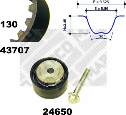 Mapco 23631 Timing Belt Kit 23631: Buy near me in Poland at 2407.PL - Good price!