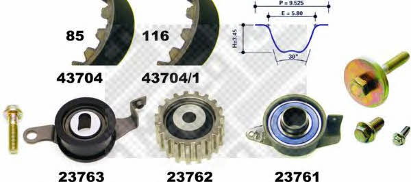 Mapco 23704 Timing Belt Kit 23704: Buy near me in Poland at 2407.PL - Good price!