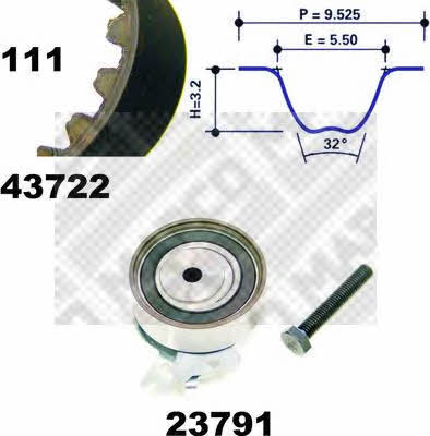 Mapco 23722 Timing Belt Kit 23722: Buy near me in Poland at 2407.PL - Good price!